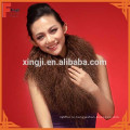 хорошее качество крашеные длинные волосы монгольский ягненок меховой воротник для garemnt/куртка